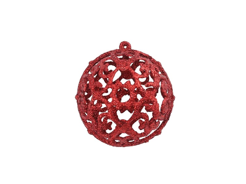  Ensemble de boules de noël 100 pcs 346 cm rouge  - Conforama C
