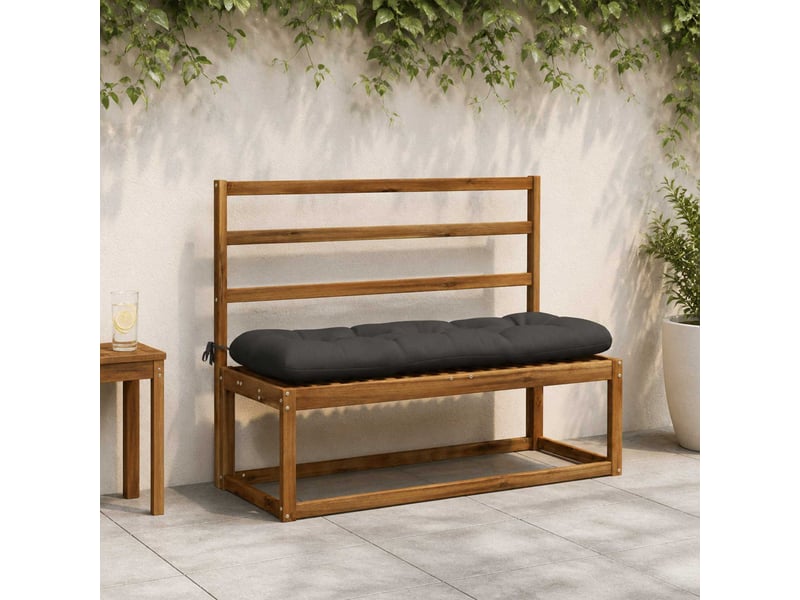  Lot de 2 coussins de banc, coussins d'assise vianen 100 % polyester anthracite cf57630  - Conforama B