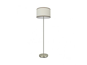 Lampadaire fabrilamp soprano e27 coloris cuir beige 154 x 40 x 40 cm