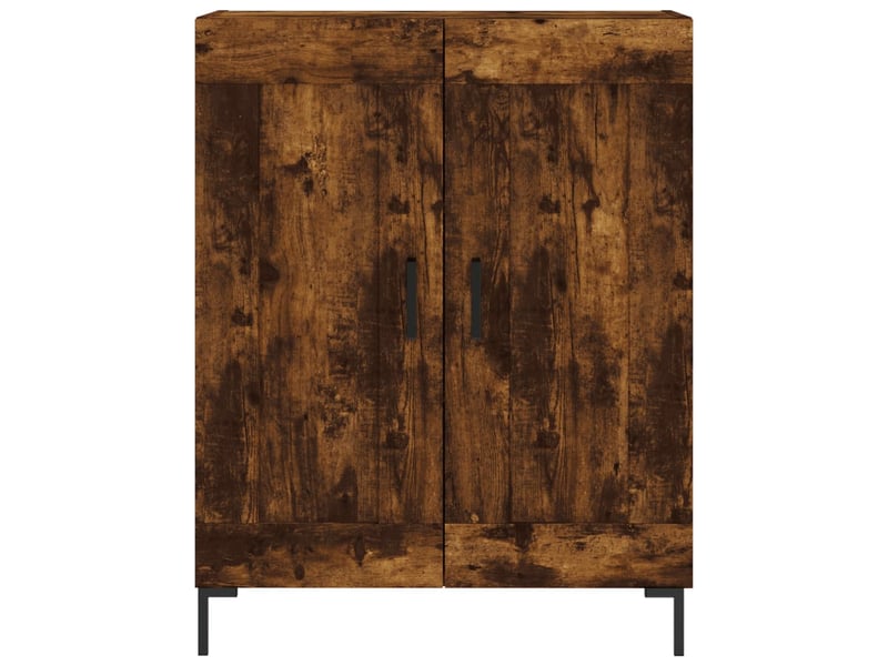  Buffet - bahut - meuble de rangement chêne fumé 69,5x34x90 cm bois d'ingénierie  - Conforama E