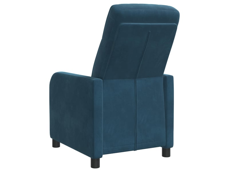  Vidaxl fauteuil inclinable bleu velours (v)  - Conforama E