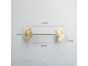 Tir nordique en bronze doré, poignée amovible pour portes et tiroirs de cuisine