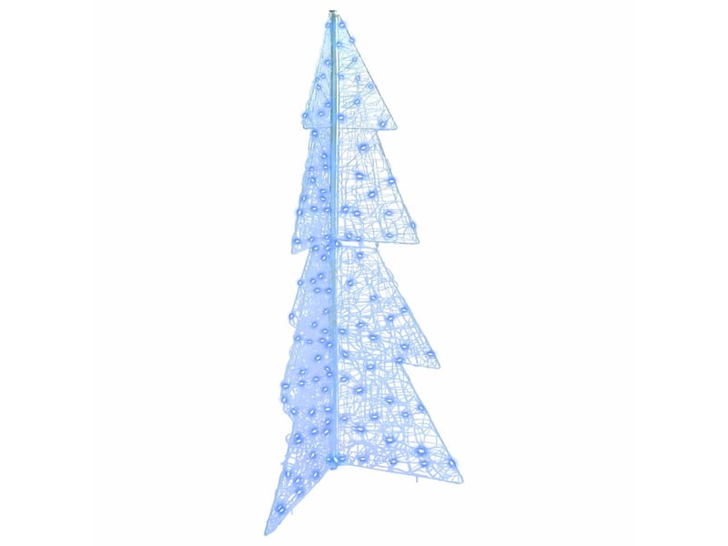  Sapin de noël - arbre de noël 160 led bleu 150 cm acrylique  - Conforama A