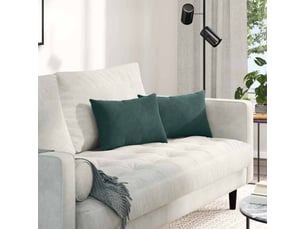 Lot de 2 coussins de canapé, coussins décoratifs vert foncé 50 x 30 cm cf59185