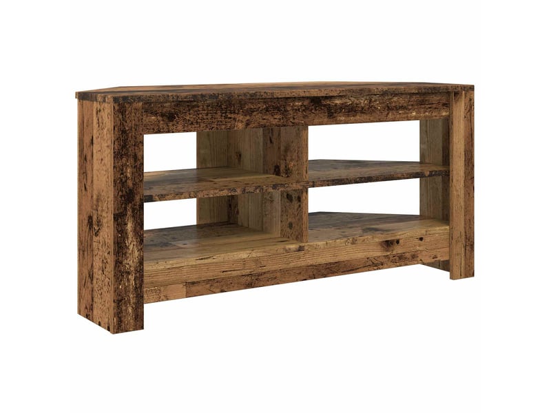  Meuble tv d'angle moderne 102x41x50 cm bois ancien bois d'ingénierie  - Conforama A