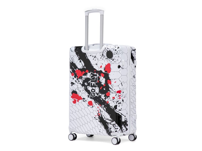  Valise rigide,28 pouces 50.5x29x76.5 cm,à roulettes 360°,polycarbonate,noir  - Conforama A