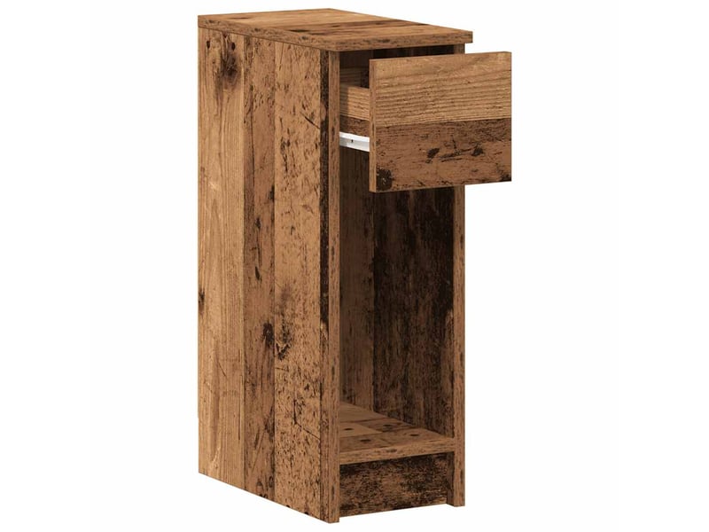  Table de chevet - cabinet de chevet - table de nuit avec tiroir vieux bois 20x36x60 cm  - Conforama D