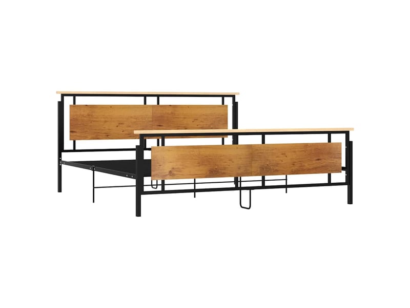  Lit double- lit adulte -  cadre de lit sans matelas métal 200x200 cm  - Conforama B