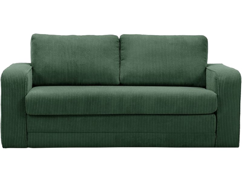  Bobochic canapé droit convertible déplimousse come velours côtelé vert COME - Conforama A