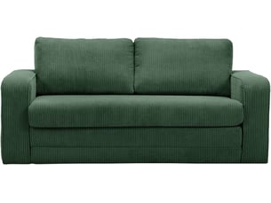 Canapé droit convertible BOBOCHIC COME 2 places Velours vert