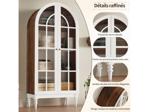 Armoire <strong></strong> <strong></strong> coloris blanc largeur 76 cm