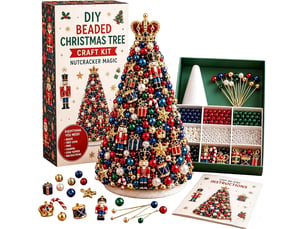 Kit diy de sapin de noël en perles – activité manuelle créative à réaliser soi-même-style 2