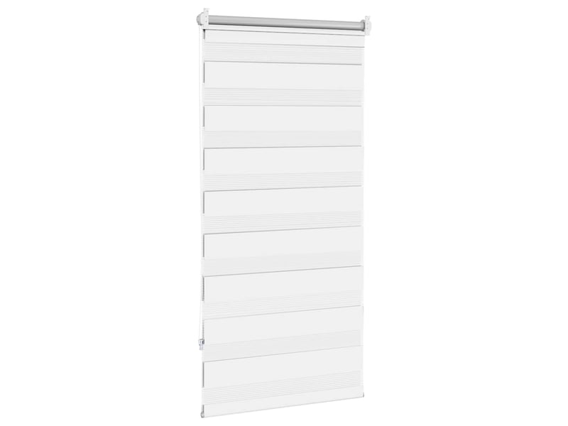  Store vénitien zébré, store de fenêtre 60,9 x 120 cm, largeur du tissu 56,7 cm, blanc cf48231  - Conforama D
