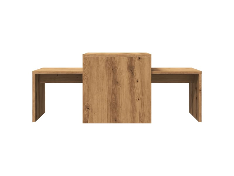 Table basse - table de salon - table à thé chêne artisanal 100x48x40 cm bois d'ingénierie  - Conforama D