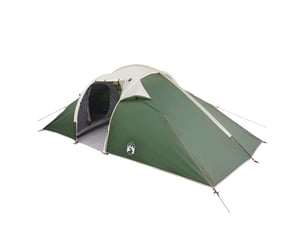 Tente tunnel, tente de camping 4 personne vert taffetas imperméable