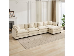 Pouf / repose pied <strong>PANGIVO</strong> <strong>W3223P371002</strong> beige