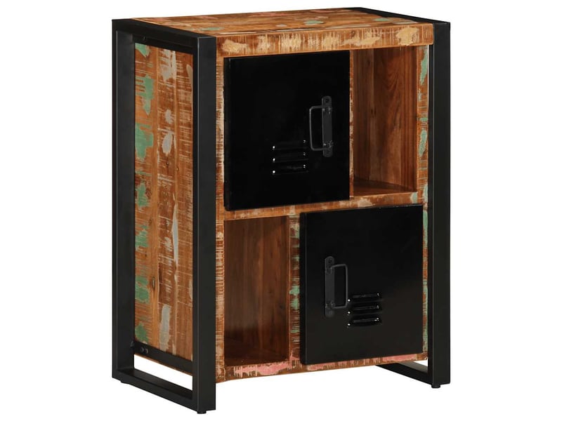  Buffet - bahut - meuble de rangement multicolore 55x35x70 cm bois massif récupération  - Conforama D