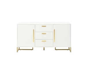 Buffet 2 porte(s)  3 tiroir(s)   - 40 cm coloris blanc 