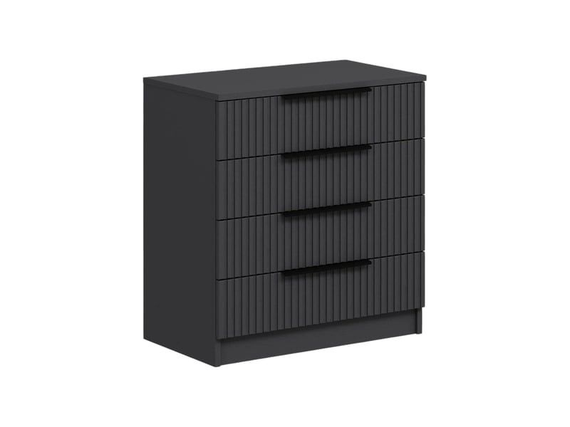  Commode vicente, 7 tiroirs, 72x42x77h cm noir anthracite Vicente - Conforama A
