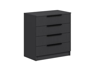 Commode 7 tiroir(s)    DMORA Vicente coloris noir largeur 72 cm