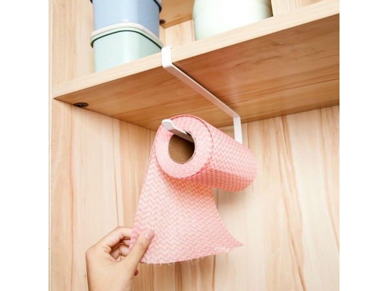  Distributeur de papier essuie-tout sous armoire support pour rouleau de papier sans perçage pour cuisine salle de bain(1 pièces)  - Conforama D