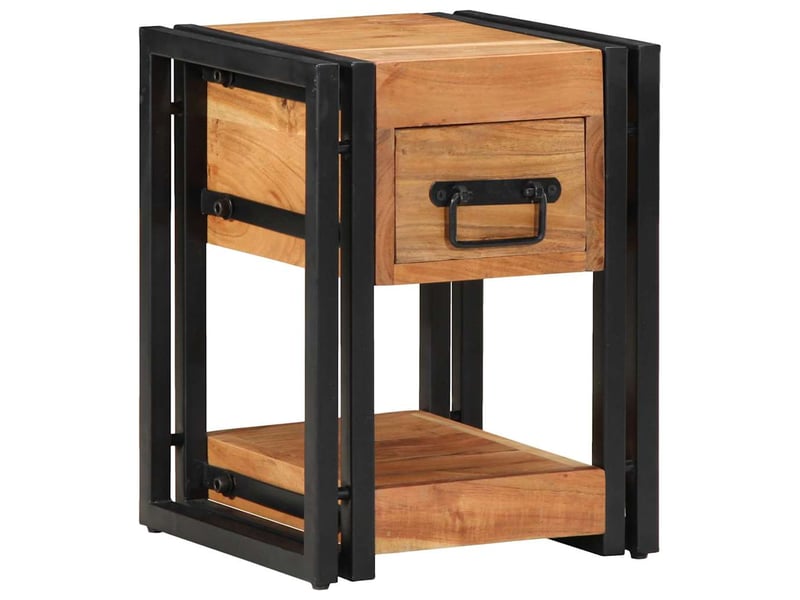  Table de chevet - cabinet de chevet - table de nuit 2 pc marron 30 x 30 x 40 cm  - Conforama C
