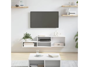 Meuble tv coloris blanc 120 cm <strong></strong>  <strong></strong>