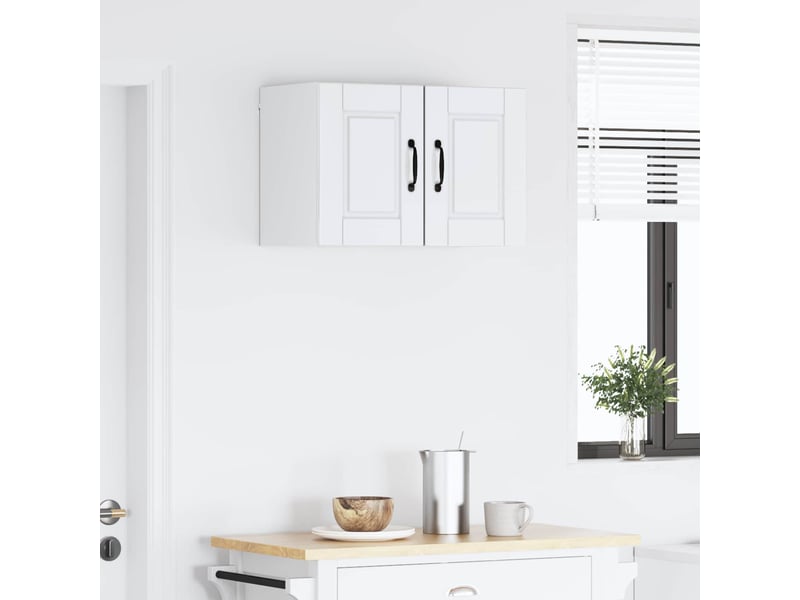  Meuble mural de cuisine, armoire de cuisine 2 pcs blanc brillant bois d'ingénierie shl6508  - Conforama D