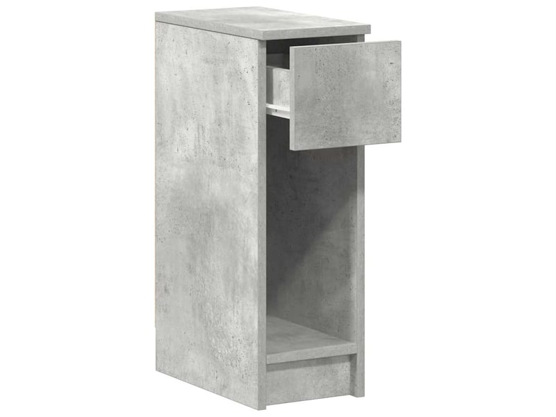 Lot de 2 tables de chevet - cabinet de chevet - table de nuit avec tiroir gris béton 20x36x60 cm - Conforama E