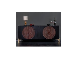 Buffet <strong>MEUBLORAMA</strong> <strong></strong> - 160 cm coloris noir