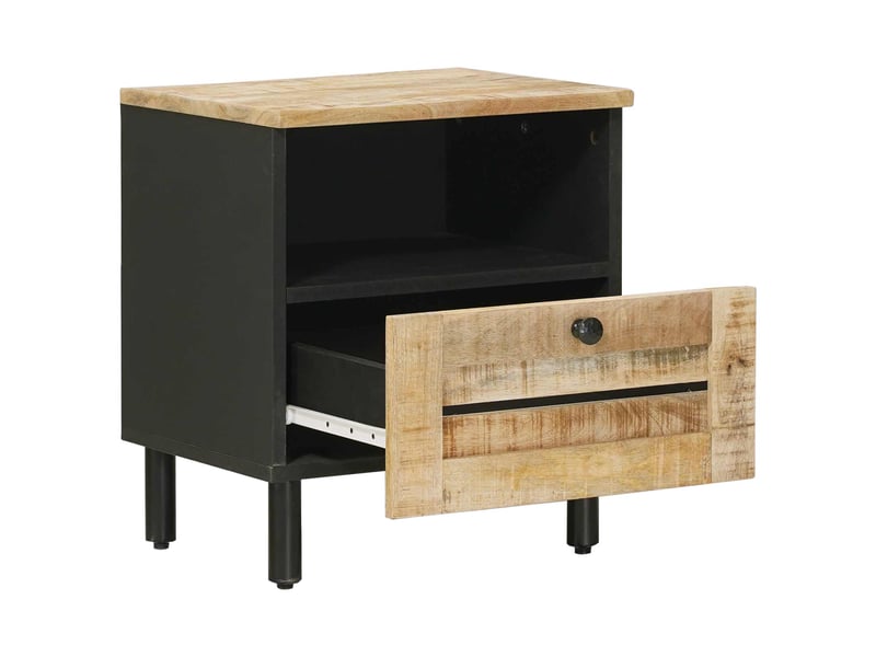  Table de chevet - cabinet de chevet - table de nuit 2 pièces naturel 40 x 33 x 46 cm  - Conforama B
