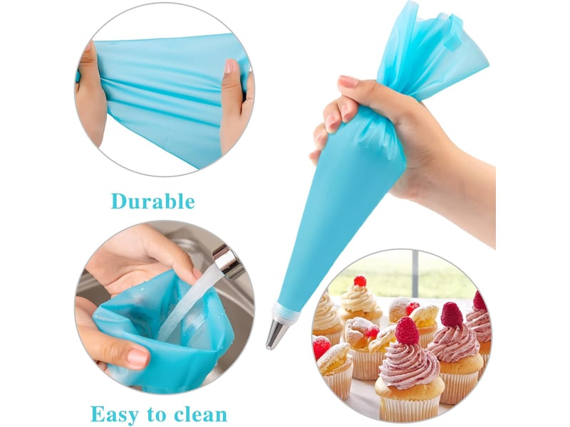  Poche a douille patisserie 40 pcs, douille patisserie, kit patisserie, accessoire patisserie, ustensiles à pâtisserie  - Conforama E