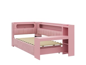 Lit extensible 90x200 cm SEYAKANY coloris rose