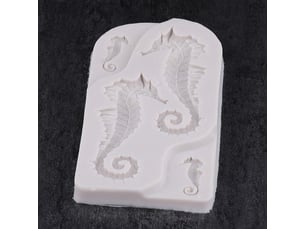 Moule en silicone pour fondant, gâteau, chocolat, biscuits, bonbons, pâtisserie, outil de cuisine, décoration de fête, motif hippocampe