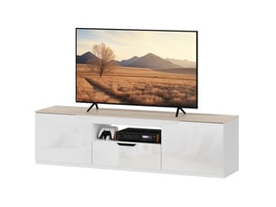 Meuble tv coloris bicolore 160 cm <strong>DESMIU</strong> <strong></strong>