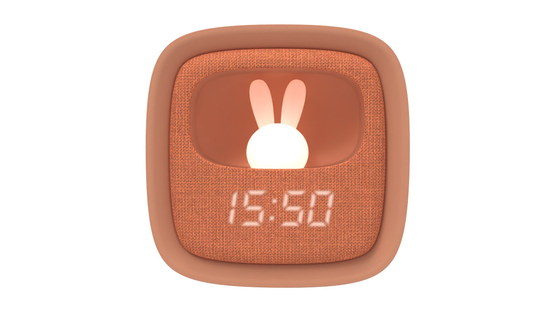 RÉVEIL MULTIFONCTIONS ET VEILLEUSE MOB BILLY CLOCK CHOCOLAT Marron Conforama