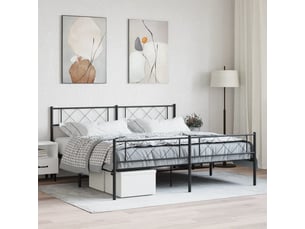 Lit 2 places 180x200 cm coloris noir