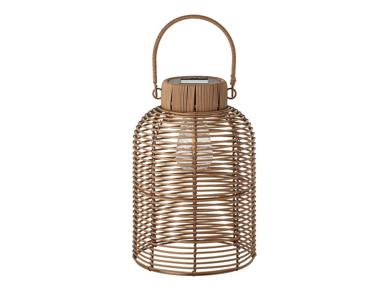  Lampe solaire d'extérieur brentford en polyrattan marron  - Conforama A