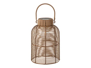 Lampe solaire d'extérieur brentford en polyrattan marron