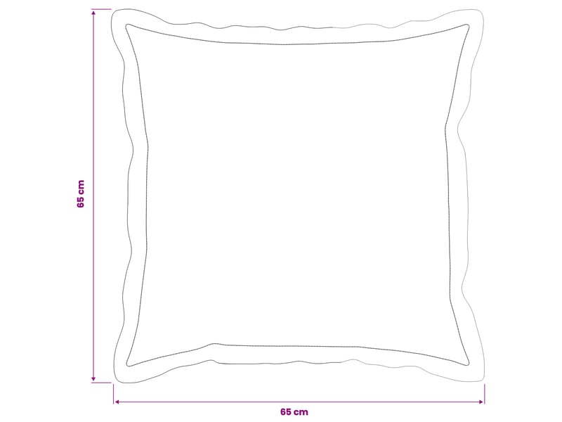 Lot de 2 housses de coussin houten gris clair 65 x 65 cm cf49314 - Conforama E