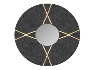 Miroir de salle de bain coloris noir PARIS PRIX - 30 cm x 2 cm