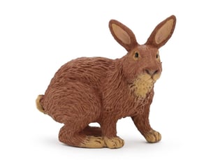 Lapin marron papo figurine
