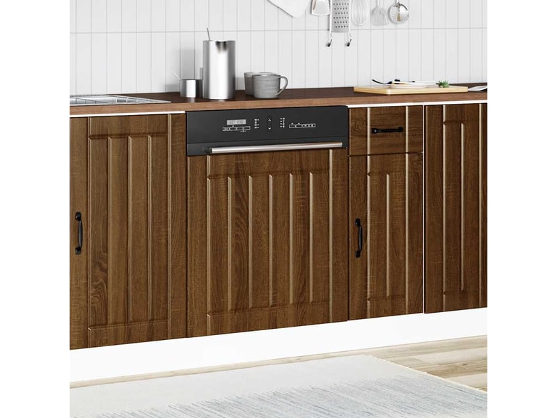  Panneau de lave-vaisselle chêne marron bois d'ingénierie shl6201  - Conforama C