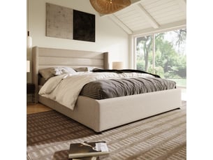 Lit coffre 160x200 cm <strong></strong>  <strong></strong> coloris beige