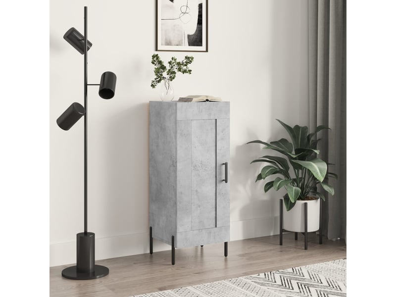  Buffet - bahut - meuble de rangement gris béton 34,5x34x90 cm bois d'ingénierie  - Conforama B