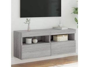 Meuble tv coloris gris 100 cm <strong></strong>  <strong></strong>