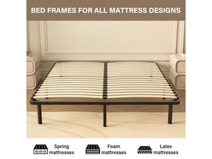 Ensemble matelas et sommier 140x190 cm Ressorts ensachés + mousse soutien Ferme épaisseur 25 cm