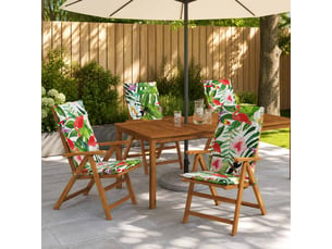 Lot de 6 coussins de chaise à dossier haut gemert cf59356