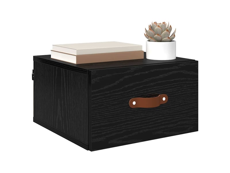  Table de chevet chambre, cabinet de chevet mural 35 x 35 x 20 cm bois d'ingénierie shl9868  - Conforama C