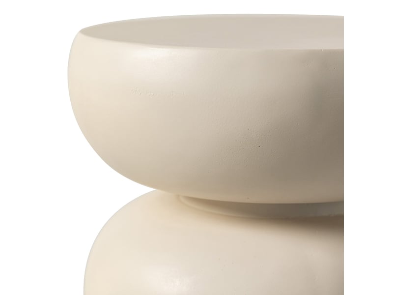 Table d'appoint ronde ø37cm - effet ciment beige - lia - beige 3MB12.01.08.01 - Conforama C